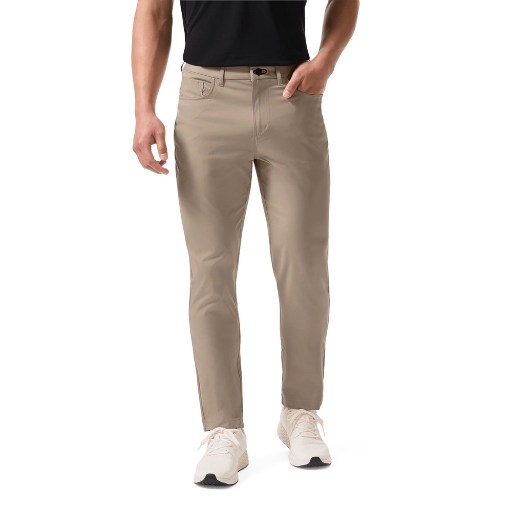 Public Rec Pants Sand Khaki 40x30 EUC Golf Career 5-Pocket Stretch